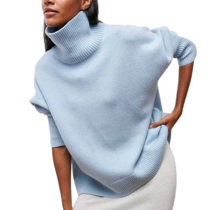 Clara | Jersey de cuello alto en punto fino