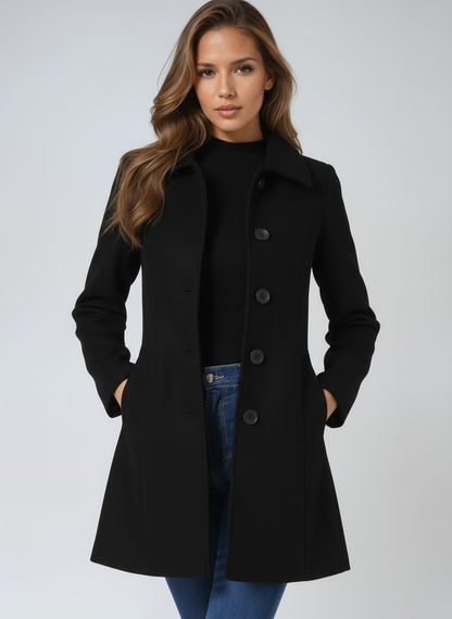Adriana | Single Breasted Winter Trench Coat