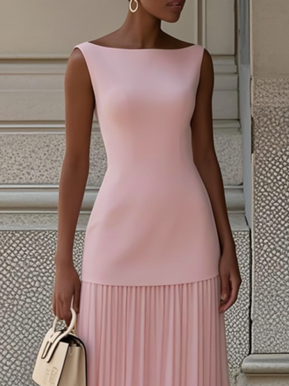 Micaela | Vestido largo plisado de diseño